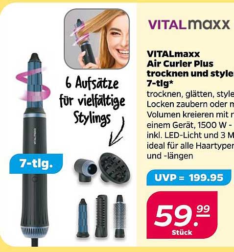 VITALmaxx Air Curler Plus trocken und style 7-tlg*