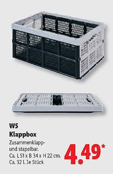 W5 Klappbox