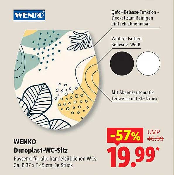 WENKO Duroplast-WC-Sitz
