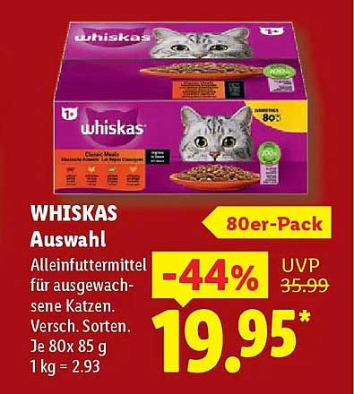 WHISKAS Auswahl