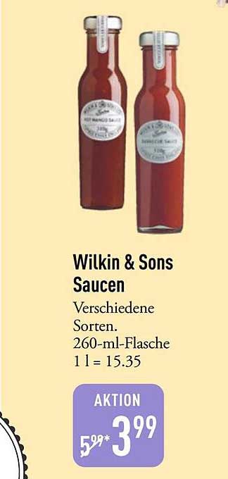 Wilkin & Sons Saucen