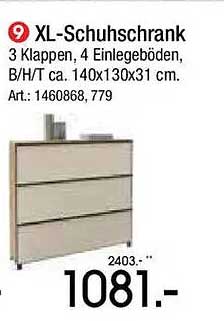 XL-Schuhschrank