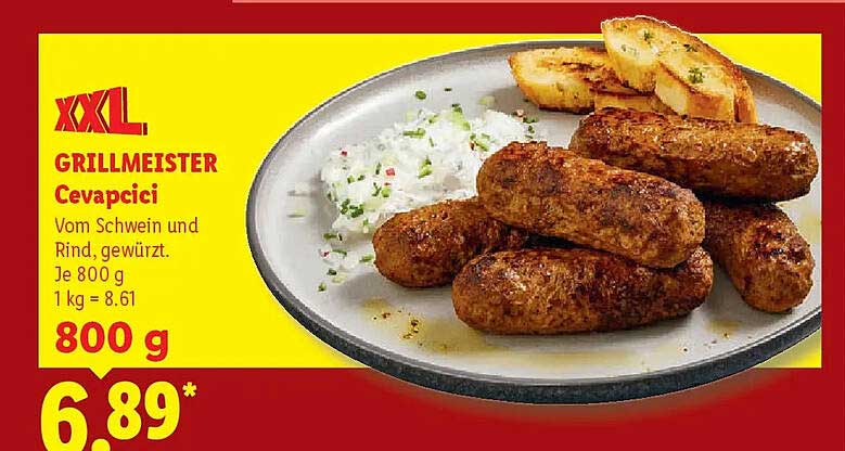 XXL GRILLMEISTER Cevapcici