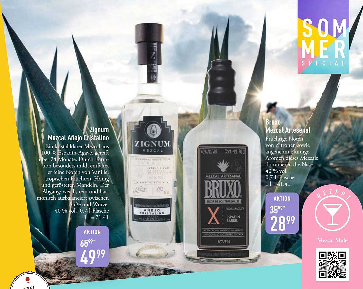 Zignum Mezcal Añejo Cristalino