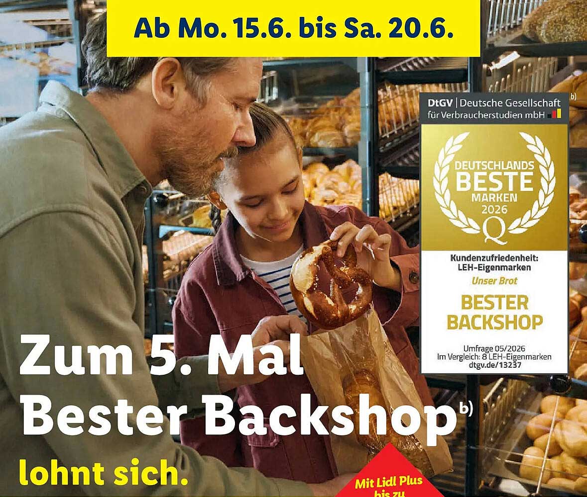 Zum 5. Mal Bester Backshop