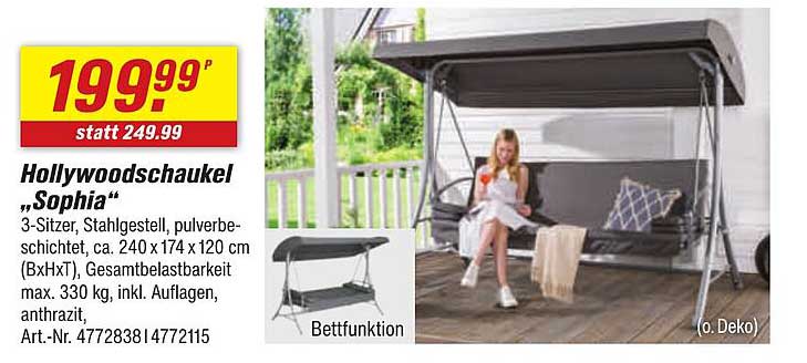 Hollywoodschaukel "Sophia"