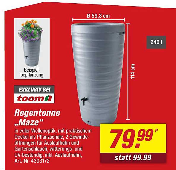 Regentonne "Maze"