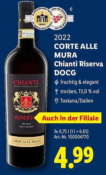 2022 CORTE ALLE MURA Chianti Riserva DOCG