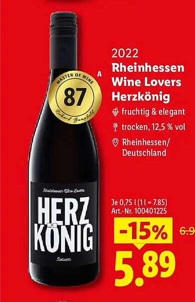 2022 Rheinhessen Wine Lovers Herzkönig