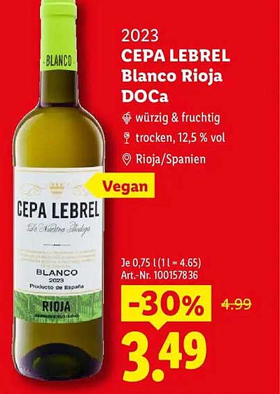 2023 CEPA LEBREL Blanco Rioja DOCa