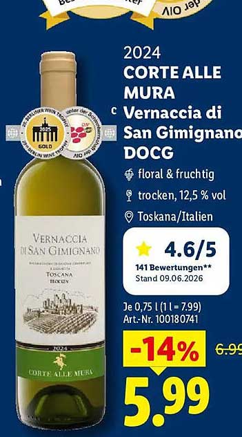 2024 CORTE ALLE MURA c Vernaccia di San Gimignano DOCG