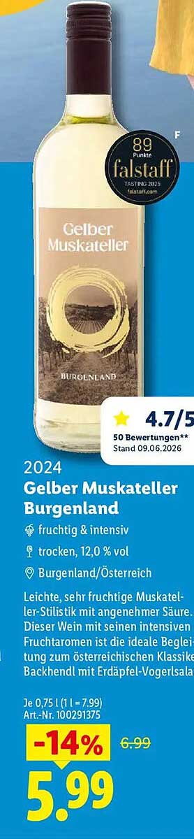 2024 Gelber Muskateller Burgenland