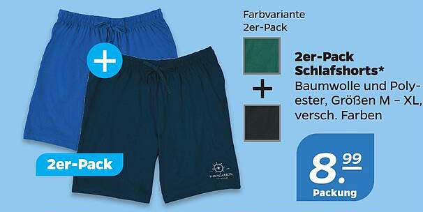 2er-Pack Schlafshorts*