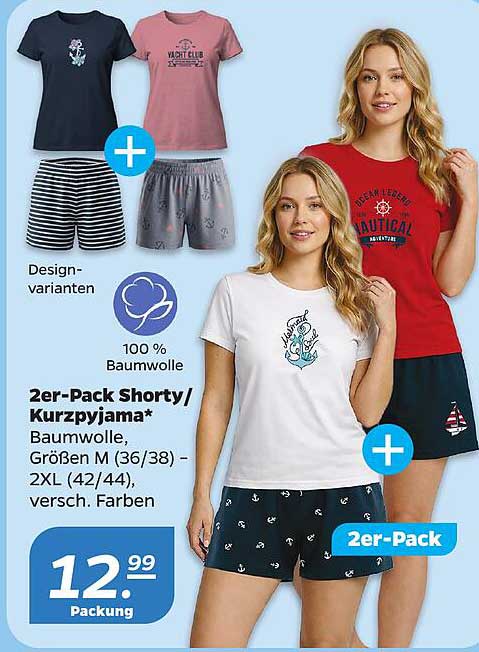 2er-Pack Shorty/Kurzpyjama*
