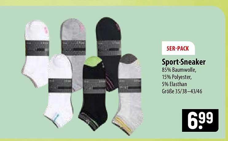 5ER-PACK Sport-Sneaker