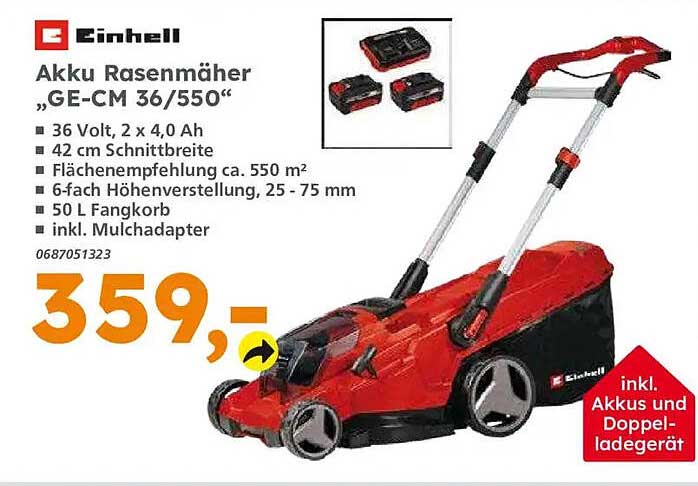 Akku Rasenmäher „GE-CM 36/550“