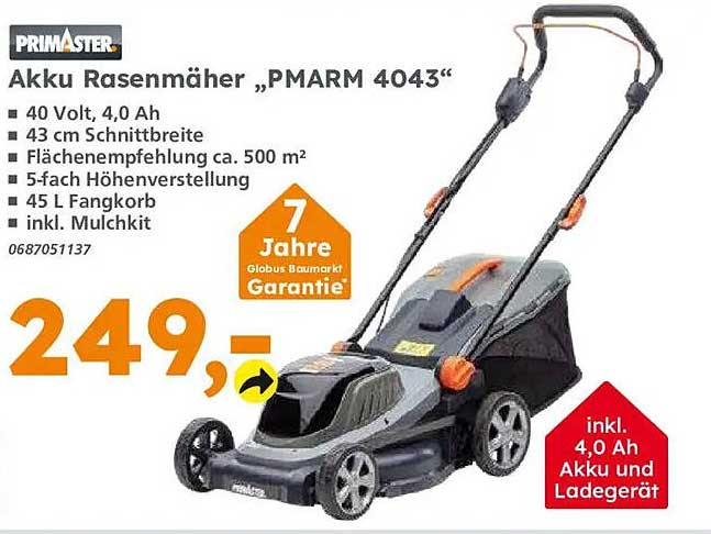 Akku Rasenmäher „PMARM 4043“