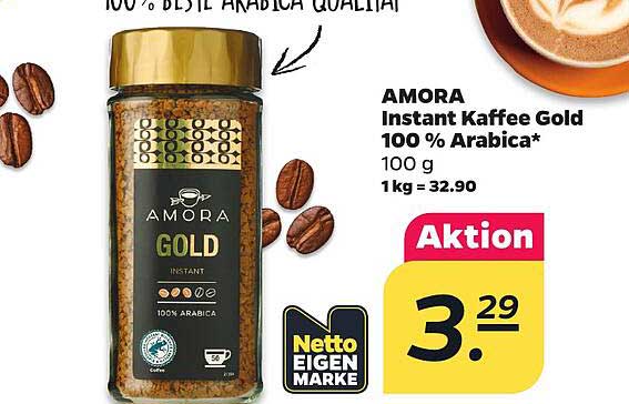 AMORA Instant Kaffee Gold 100 % Arabica*