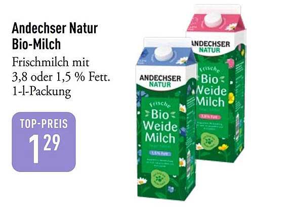 Andechser Natur Bio-Milch