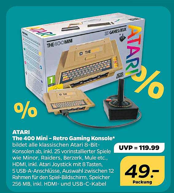 ATARI The 400 Mini - Retro Gaming Konsole*