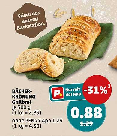 BÄCKER-KRÖNUNG Grillbrot je 300 g