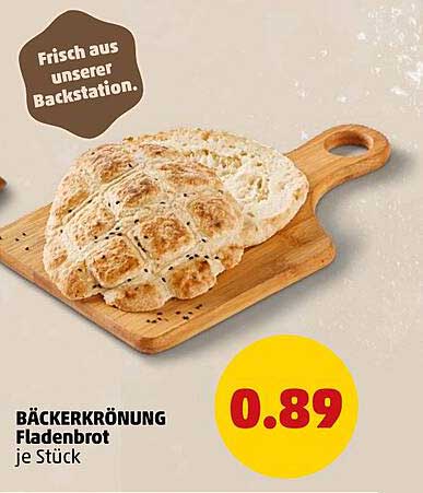 BÄCKERKRÖNUNG Fladenbrot je Stück