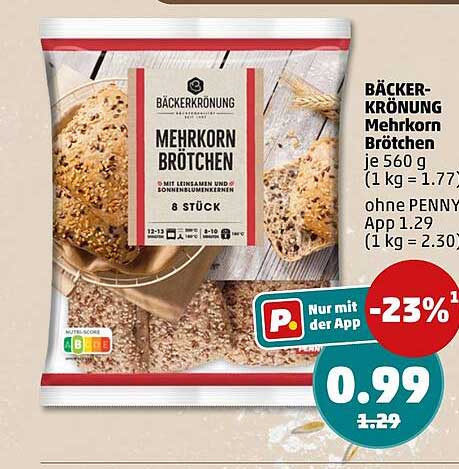 BÄCKERKRÖNUNG Mehrkorn Brötchen