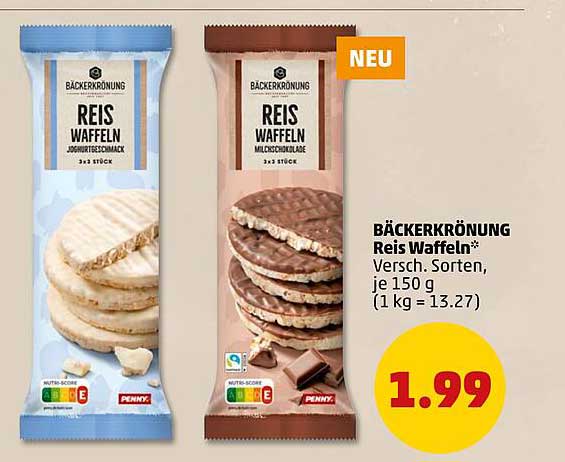 BÄCKERKRÖNUNG Reis Waffeln*