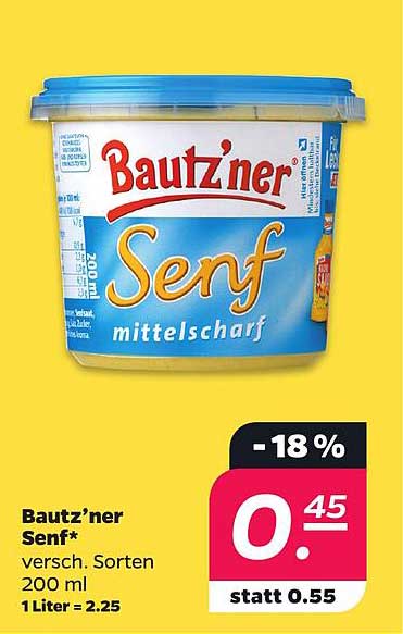 Bautz’ner Senf* versch. Sorten 200 ml
