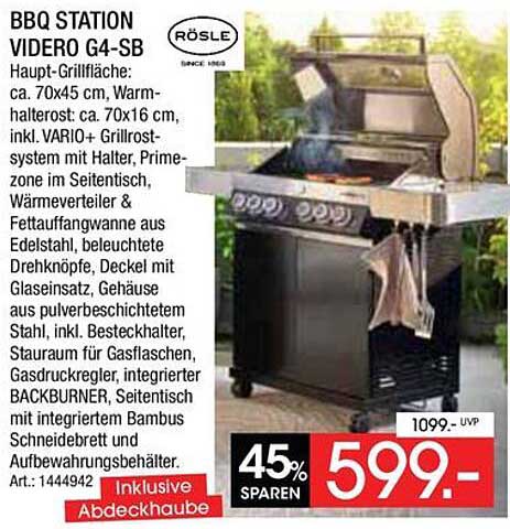 BBQ STATION VIDERO G4-SB