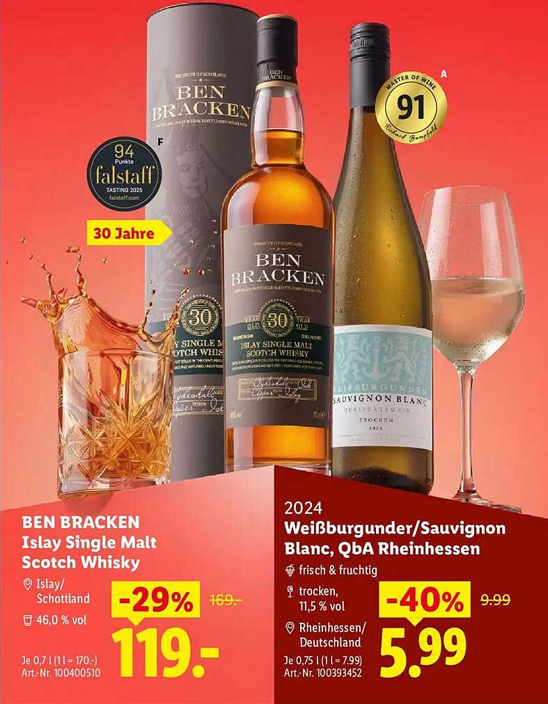 BEN BRACKEN Islay Single Malt Scotch Whisky