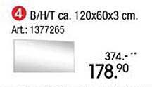 B/H/T ca. 120x60x3 cm. Art.: 1377265