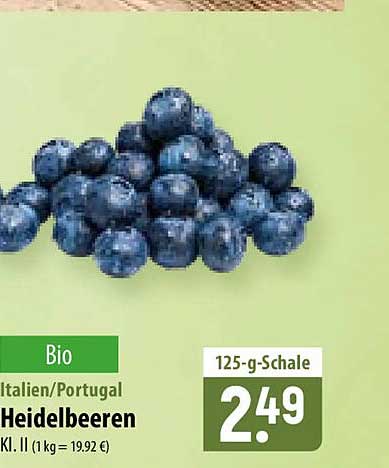 Bio Heidelbeeren