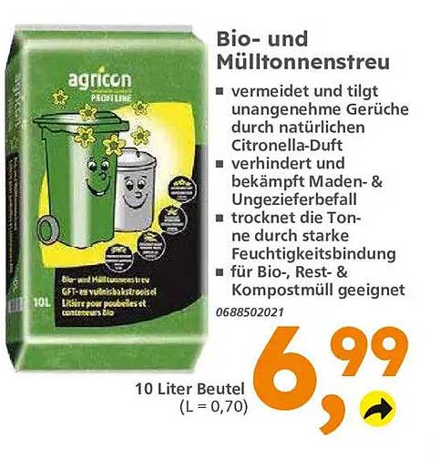 Bio- und Mülltonnenstreu