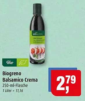 Biogreno Balsamico Crema 250-ml-Flasche