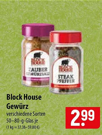 Block House Gewürz