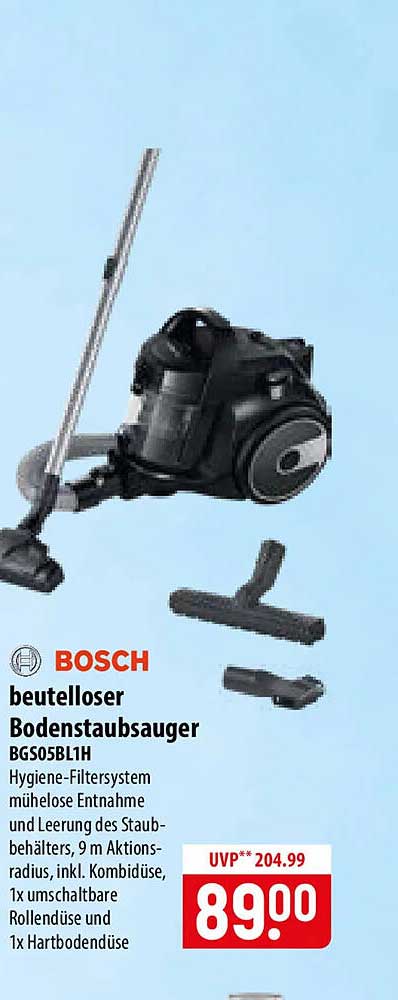 BOSCH beutelloser Bodenstaubsauger BGS05BL1H