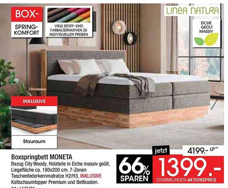 Boxspringbett MONETA