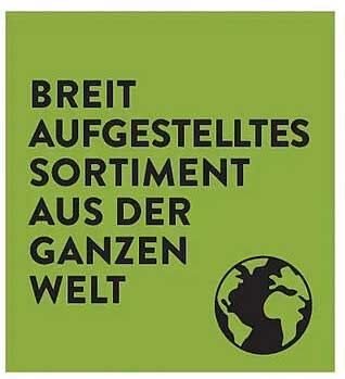 BREIT AUFGESTELLTES SORTIMENT AUS DER GANZEN WELT