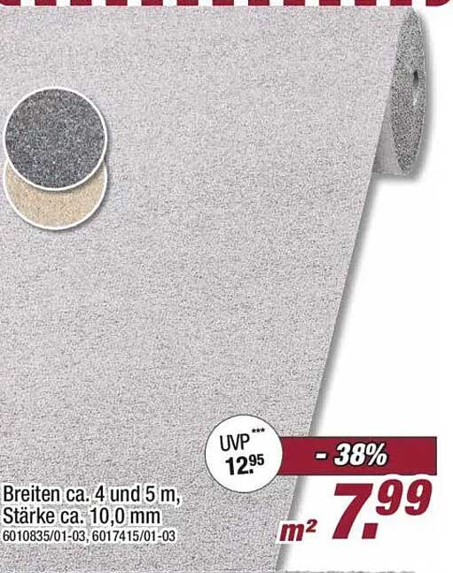 Breiten ca. 4 und 5 m, Stärke ca. 10,0 mm