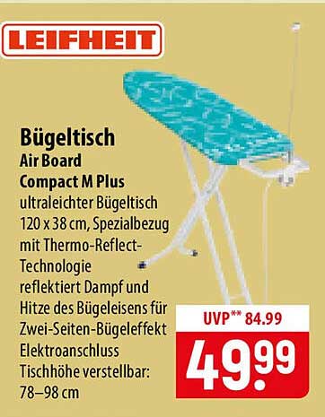 Bügeltisch Air Board Compact M Plus