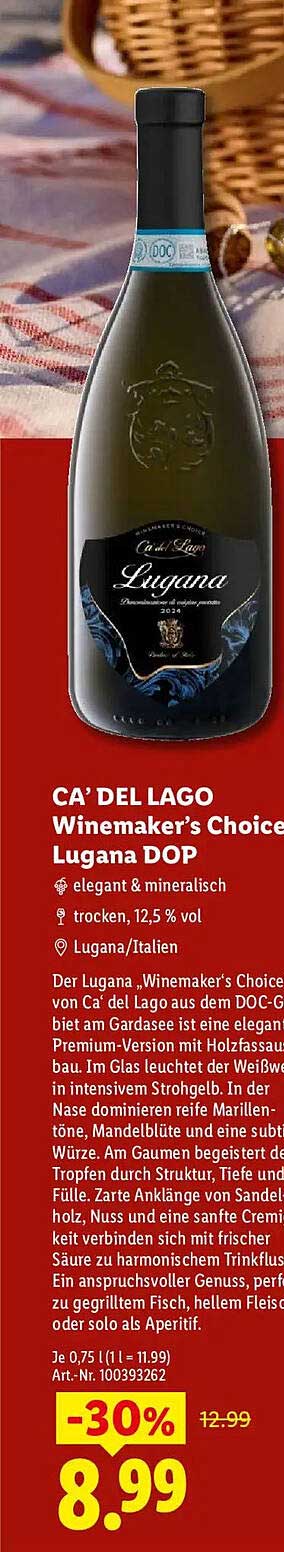 CA’ DEL LAGO Winemaker’s Choice Lugana DOP