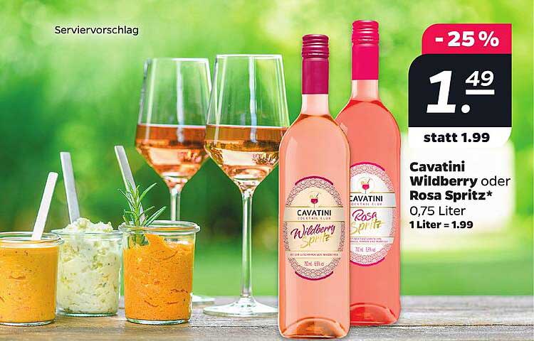 Cavatini Wildberry oder Rosa Spritz*