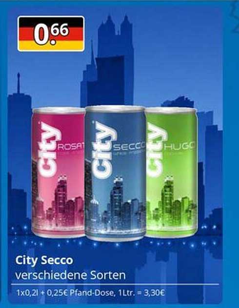 City Secco verschiedene Sorten