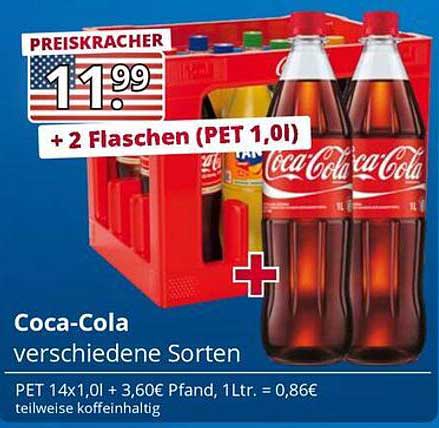Coca-Cola verschiedene Sorten