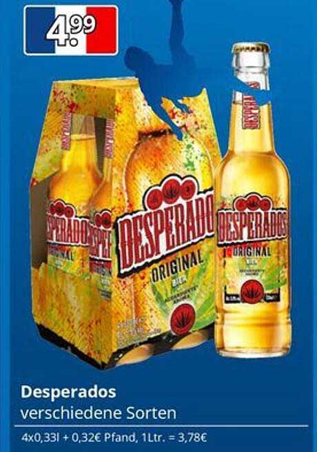 Desperados verschiedene Sorten