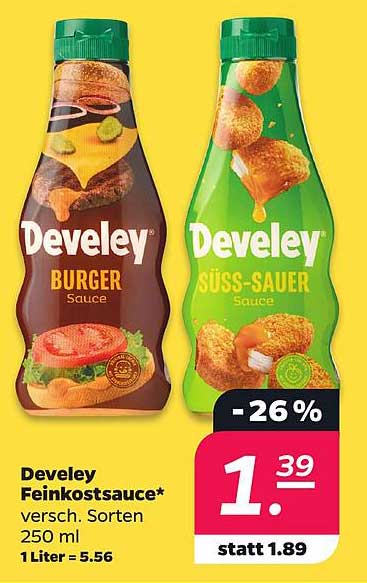 Develey Feinkostsauce* versch. Sorten 250 ml