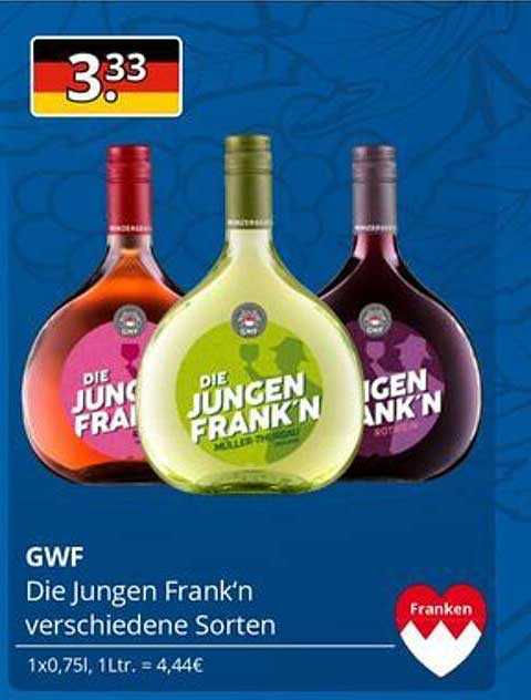 Die Jungen Frank'n verschiedene Sorten