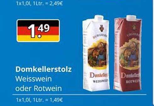 Domkellerstolz Weisswein oder Rotwein
