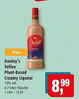 Dooley's Toffee Plant-Based Creamy Liqueur